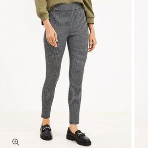 Loft Houndstooth Leggings Black and White Size Small